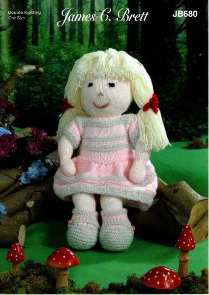 Knitted rag doll discount